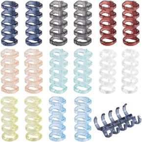 1 مربع 32pcs 8 ألوان 5 حلقة رنين الورقة الفضفاضة رينغ رينغز رينج حلقات حلزونية الربط البلوري الربط كومز المفاجئة مقسمة مفصلية المشبك ل DIY مذكرات DIY SCRAPBOOK BOOTUR
