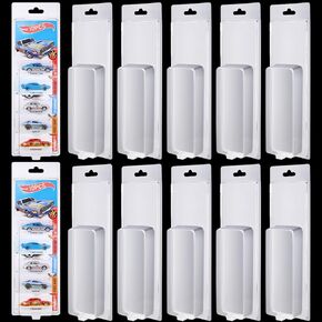 10 PCS Protector Case متوافقة مع 5 Cars Model Care Care Case Plastic Prescted Case Clear Die Die Cast Car Cover ، 16 × 5.2 × 2.8 بوصة