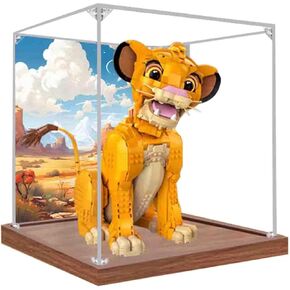 WICUS 3mm Acrylic Display Case Compatible with Lego 43247 Lion King Dustproof Clear Display Box(NOT Included The Model)