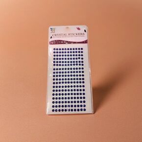 Zefin Sales® ملصقات جوهرة لاصق ذاتي الراين ، عصا على أحجار الراين للأحجار الكريهة 3 مم للحرف اليدوية ، ملصقات Round Round Acrylic (الأزرق البحري)