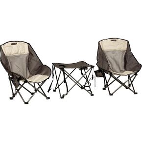 Lippert Baja Overlanding 3-Piece Chair & Table Set, 600-Denier Polyester Folding Chairs, Dual Cupholders, Innovative Scoop for Ultimate Comfort, Fold-up Convenience - 2023053719 in Kuwait