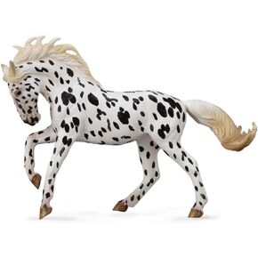 Collecta Horse Life Knabstrupper Black Leopard Mare Toy Figure