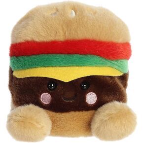 Aurora® Adorable Palm Pals™ Charles Cheeseburger™ Stuffed Animal - Pocket-Sized Play - Collectable Fun - Brown 5 Inches