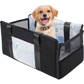 مقعد سيارة للكلاب المركزية ، CENTER CONSOLE CAET CAET للكلاب الصغيرة و PET PET PET يصل إلى 11 رطل (أسود)