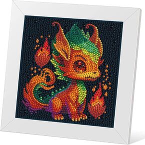 Meothan 5D Diamond Art Kits for Kids ، DIY easy Stitch Stitch Diamond Painting Kits for Kids ، Full Drill Big Gem Art by Number Dots for Childrens تتراوح أعمارهم in Kuwait