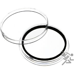 (5) كبسولات عملة خاتم خاتم خاتم خاتم أسود من طراز Air-Tite لعملة تحدي عسكرية 1.75 "و 1 أوقية سيل