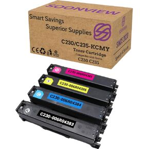 C230 C235 خرطوشة الحبر متوافقة مع استبدال الطابعة Xerox C230 C235 ل 006R04383 006R04384 006R04385 006R04386 TONER CARTRIDGE (BK-1،500 PAGES ، C/M/Y-1،500)