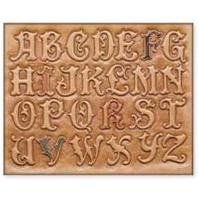 Tandy Leather Plastic 1-3/4" Alphabet Template 72018-00