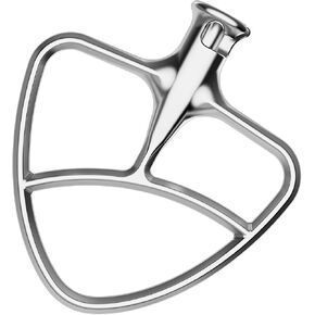 Stainless Steel Flat Beater for KitchenAid Stand Mixer,5Plus/6Qt Bowl-Lift Paddle Attachment for Kitchenaid Mixer,Kitchenaid Beater Replacement,Dishwasher Safe by Fgreeble