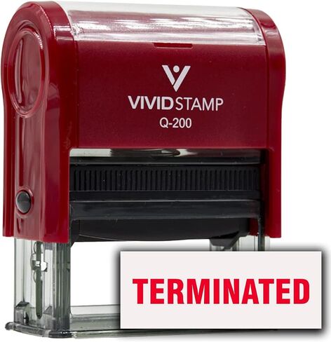 Terminated Self-Inking Office Rubber Stamp (Red Ink) - Q-300 in Kuwait