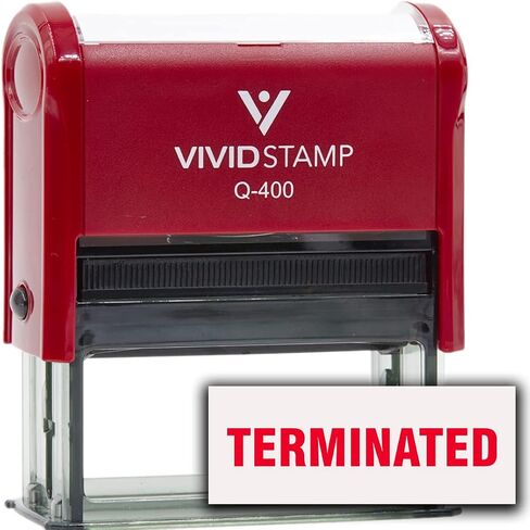 Terminated Self-Inking Office Rubber Stamp (Red Ink) - Q-300 in Kuwait