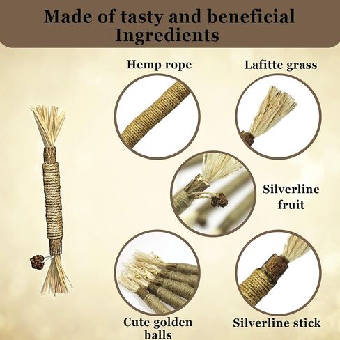SunGrow Apple Sticks, 7 oz Wood Chew Sticks for Rabbits, Chinchillas, Bunny, Hamster, Squirrel, Guinea Pigs, 6" Small Animals Molar Pet Chew Treat Sticks for Teeth Grinding, 40 Per Pack in Kuwait