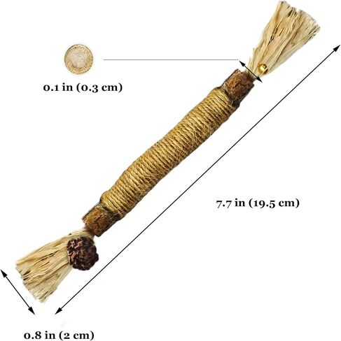SunGrow Apple Sticks, 7 oz Wood Chew Sticks for Rabbits, Chinchillas, Bunny, Hamster, Squirrel, Guinea Pigs, 6" Small Animals Molar Pet Chew Treat Sticks for Teeth Grinding, 40 Per Pack in Kuwait