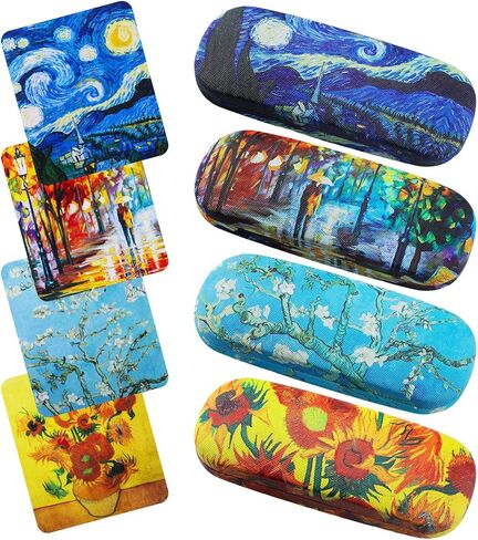 حافظة نظارة ذات هيكل صلب، حافظات نظارة للعين، حافظة نظارة صلبة للنساء مع قطعة قماش للتنظيف، حافظة نظارة محمولة للنساء والرجال in Kuwait