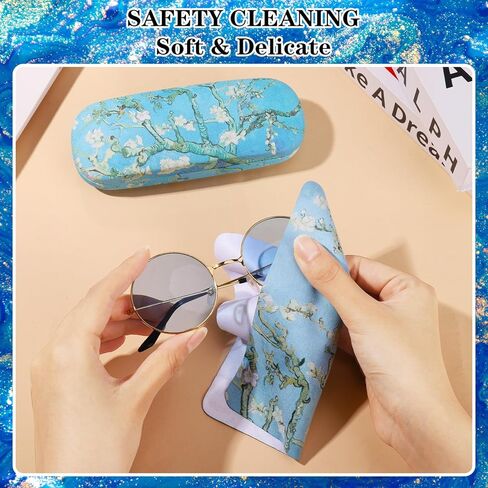 حافظة نظارة ذات هيكل صلب، حافظات نظارة للعين، حافظة نظارة صلبة للنساء مع قطعة قماش للتنظيف، حافظة نظارة محمولة للنساء والرجال in Kuwait