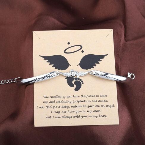 Gzrlyf قلادة الإجهاض أجنحة الملاك قلادة الوهق هدايا تذكارية لفقدان الحمل in Kuwait
