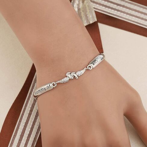 Gzrlyf قلادة الإجهاض أجنحة الملاك قلادة الوهق هدايا تذكارية لفقدان الحمل in Kuwait