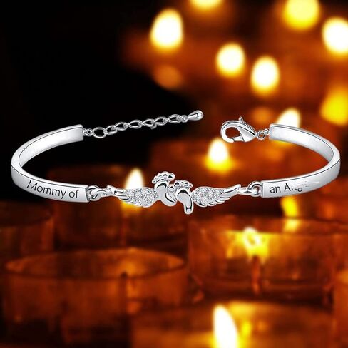 Gzrlyf قلادة الإجهاض أجنحة الملاك قلادة الوهق هدايا تذكارية لفقدان الحمل in Kuwait