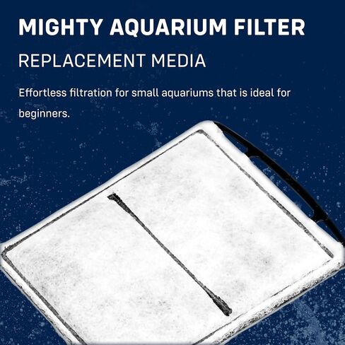 Mighty Aquarium Filter HOB Replacement Media - Fish Tank Filters Replacement, Hang-on-Back Small Aquarium Filter, Replacement Filter Cartridge - S MG04 Replacement Cartridge, 2-Pack in Kuwait