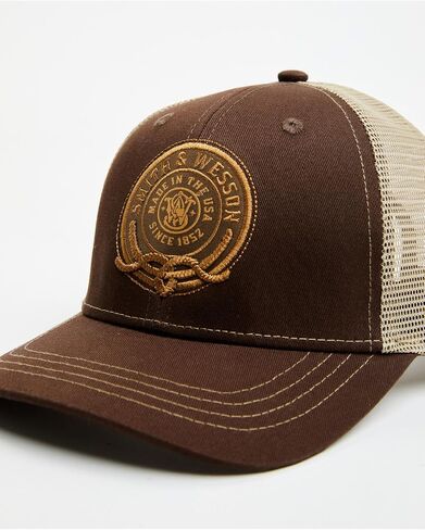 Smith & Wesson Men’s Trucker Baseball Hat, Official Hat, Navy in Kuwait