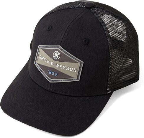 Smith & Wesson Men’s Trucker Baseball Hat, Official Hat, Navy in Kuwait