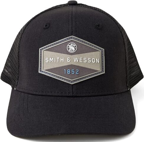 Smith & Wesson Men’s Trucker Baseball Hat, Official Hat, Navy in Kuwait
