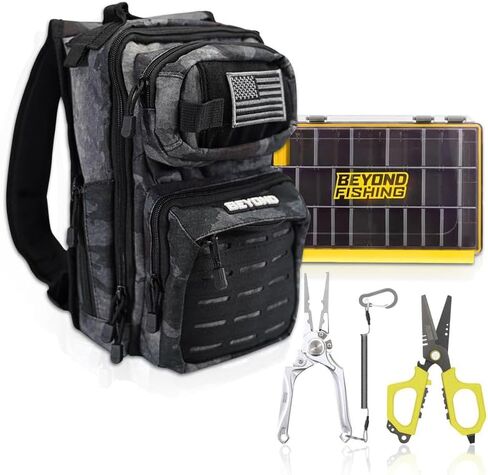 Beyond Fishing Tackle Backpack- The Voyager (All Black) in Kuwait