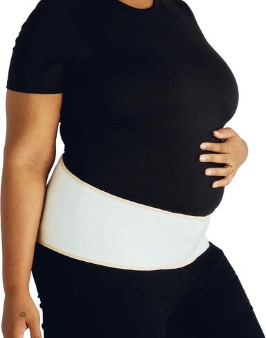 Belly Bandit Upsie Belly Pregnancy Support Band | Maternity Belly Support for Hips and Lower Back Relief, Adjustable Fit with Anti-Dig Closure, Large, Cream in Saudi Arabia