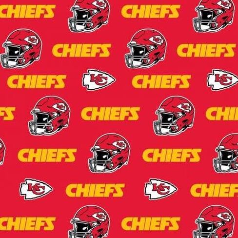 Kansas City Chiefs NFL Licensed Cotton Fabric Precuts (1 Yard Precut) in Kuwait
