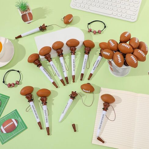 18 Pcs Soccer Inspirational Pens Funny Sports Themed Ballpoint Pens Novelty Motivational Gifts Ball Sports Inspirational Gifts for Teacher Award Office Party Favors Supplies in Kuwait