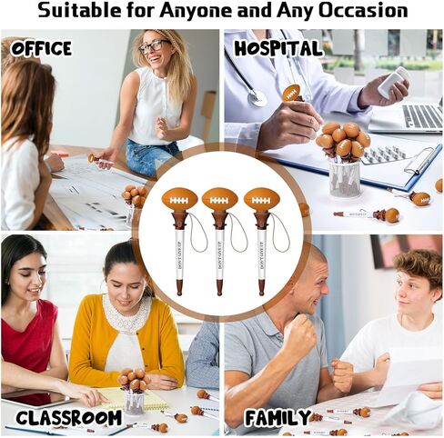 18 Pcs Soccer Inspirational Pens Funny Sports Themed Ballpoint Pens Novelty Motivational Gifts Ball Sports Inspirational Gifts for Teacher Award Office Party Favors Supplies in Kuwait