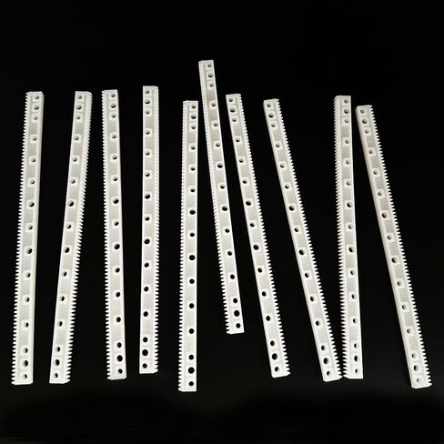 20PCS 0.5 Module Plastic Gear Plastic Connecting Rod Long Strip Rack Gear Pinion Transmission Rod for DIY Model Toy RC Car Truck Robot Parts (20, 7x4x63mm) in Kuwait