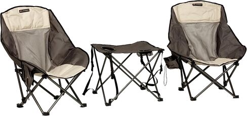 Lippert Baja Overlanding 3-Piece Chair & Table Set, 600-Denier Polyester Folding Chairs, Dual Cupholders, Innovative Scoop for Ultimate Comfort, Fold-up Convenience - 2023053719 in Kuwait