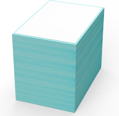 Ryhampaper 4 "× 6" Fanfold Direct Thermal Labels ، 4000 ملصقات (4 أكوام من 1000) ، خلفية زرقاء ، لاصق دائم فائق ، متوافق مع Zebra ، Intermec ، Datamax ، Printronix Printers in Kuwait