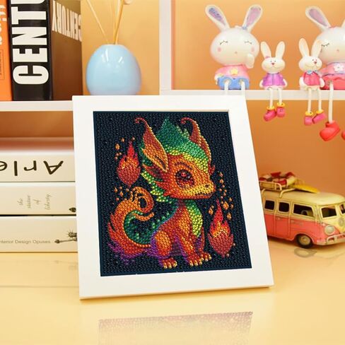 Meothan 5D Diamond Art Kits for Kids ، DIY easy Stitch Stitch Diamond Painting Kits for Kids ، Full Drill Big Gem Art by Number Dots for Childrens تتراوح أعمارهم in Kuwait