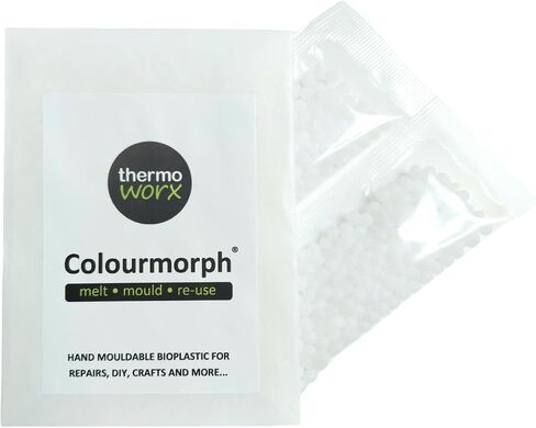 Thermoworx Colourmorph. Hand mouldable Multi-use thermoplastic. Melt, Mould and Reuse. (White) in Saudi Arabia