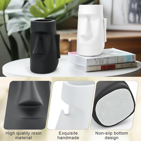 Multifunctional Handmade Eyeglass Holder and Pen Holder Desk Organizer for Office, Home Decor,Creative vase, Makeup Brush Storage (Black) in Saudi Arabia