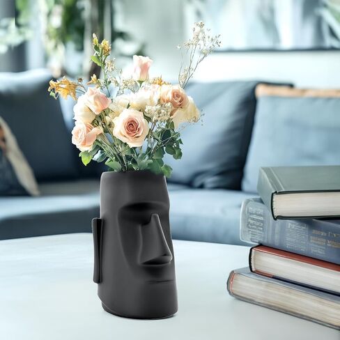 Multifunctional Handmade Eyeglass Holder and Pen Holder Desk Organizer for Office, Home Decor,Creative vase, Makeup Brush Storage (Black) in Saudi Arabia