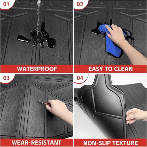 حصيرة البضائع مناسبة لـ 2019-2025 Subaru Forester Seat Cover Back Cargo Liner Backrest Mat Trunk Back Seat Protector for 2019 2020 2021 2022 2023 2024 2025 Subaru Forester (غطاء خلفي للمقعد) in Kuwait