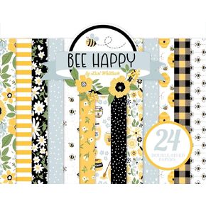 ECHO PARK PAPER COMPANY Bee Happy Echo Park Double-Sided Paper Pad 6"X6" 24/Pkg