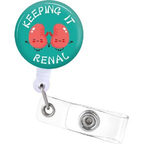 Badge Reels Holder Retractable with ID Clip for Nurse Name Tag Card Funny Fun Eye Ophthalmology Optician Optometrist Nursing Doctor Medical Work Office Alligator Clip ZJK413