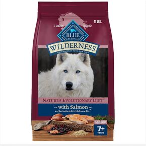 Blue Buffalo Wilderness High-Protein Natural Dry Food for Senior Dogs, Salmon Recipe, 13-lb. Bag