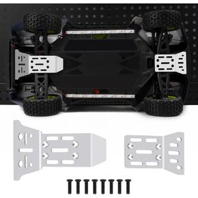 لوحة حراسة Armor Armor RC هيكل ، وهي عبارة عن صفيحة متزلجة من الفولاذ المقاوم للصدأ الأمامي.
