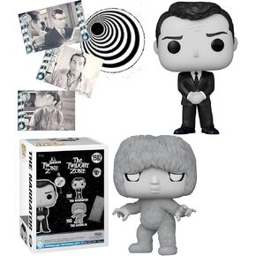 بعيدا غريملين بوب! شخصية تلفزيونية مزودة بفيلم خيال الخيال العلمي الراوي Devil Twilight Zone و Serling بطاقات 2 عنصرتين