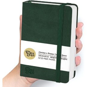 Mix Media Pad ، 3.5 "x5.5" Small Grapcover Leather Art Sketchbook ، 105 GSM 200 Sheets/400 Pages Acid Free Artistic Painting Drawing Paper ، Pocket Journal Notebook. تارو الأرجواني in Kuwait