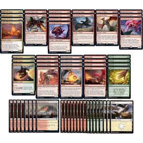 Elite Naya Dragon Deck - Red White Green - قوي جدًا - قانوني حديث - مخصص - Magic the Gathering - MTG - 60 Card!