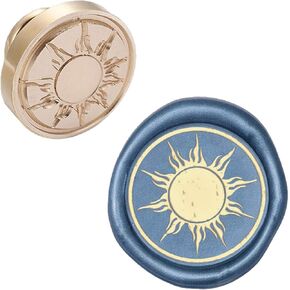 CRASPIRE WAX SEAL SEAL STAM PRESSION SUN REAVERABLE SEALING BRASS Stamp Head Olny for Creative Gift Oberics Invelopes Decoration Decoration