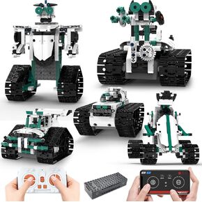 Technique Car Building Builds ، 13in1 Remote & App Control Racer/Robot/Truck/Tank/Plane ، مجموعات STEM للأطفال من عمر 8 إلى 10 سنوات ، بناء هدايا الألعاب للفتيات 8-16 ، (550 PCS)
