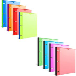 Infun Telescoping 3 Ring Binder -multicolored