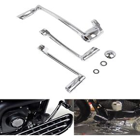 Motorcycle Brake Arm Pedal Shift Lever Shifter Pegs Kit Fit for Harley Touring Road King Road Glide Street Glide Electra Glide Trike 2008-2013 Chrome in Kuwait